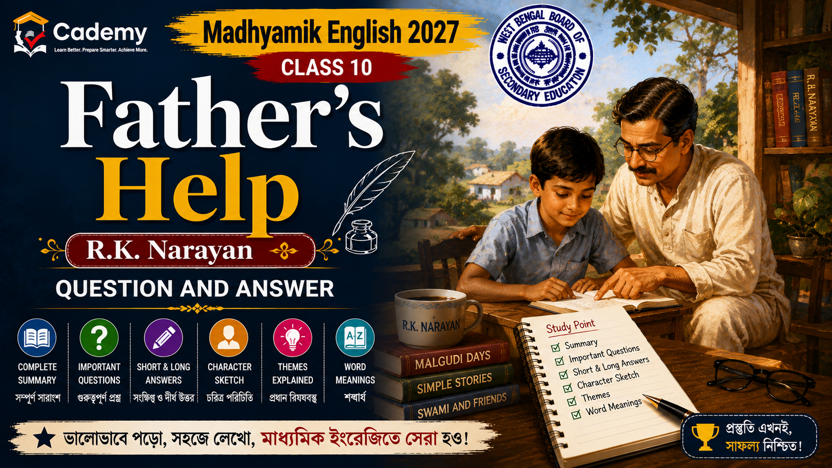 Father’s Help | R.K. Narayan – Madhyamik English Question and Answer