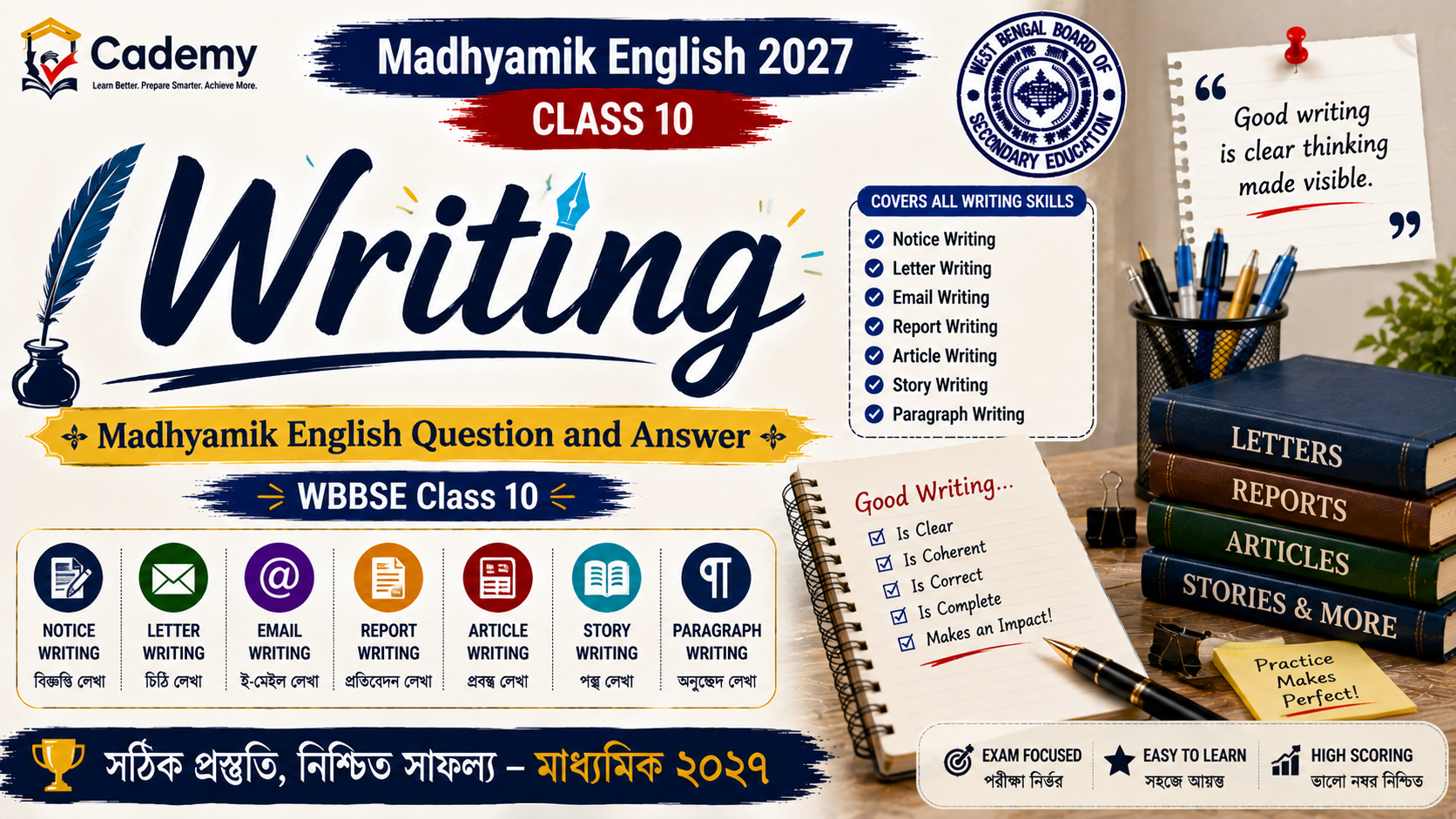 Writing – Madhyamik English Question and Answer | মাধ্যমিক English Writing Questions & Answers