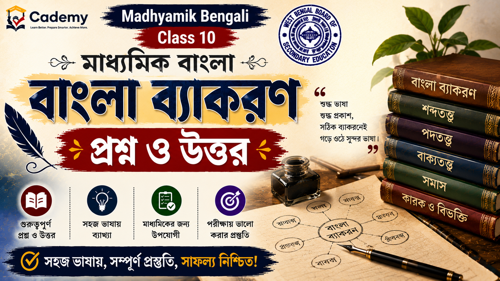 Madhyamik Bengali বাংলা ব্যাকরণ – প্রশ্ন ও উত্তর | WBBSE Class 10 Bengali Grammar