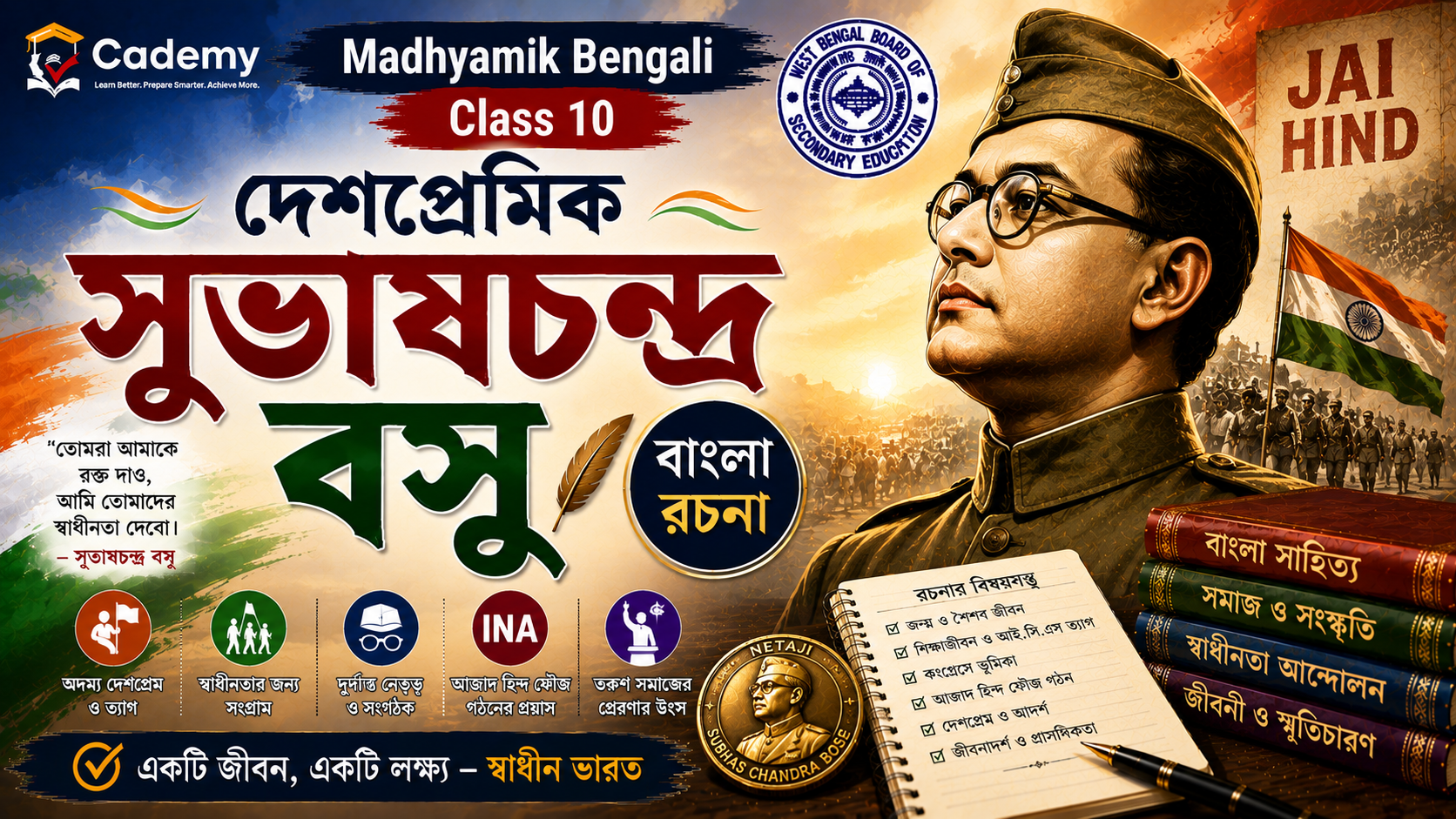 দেশপ্রেমিক সুভাষচন্দ্র বসু | Subhas Chandra Bose – বাংলা রচনা