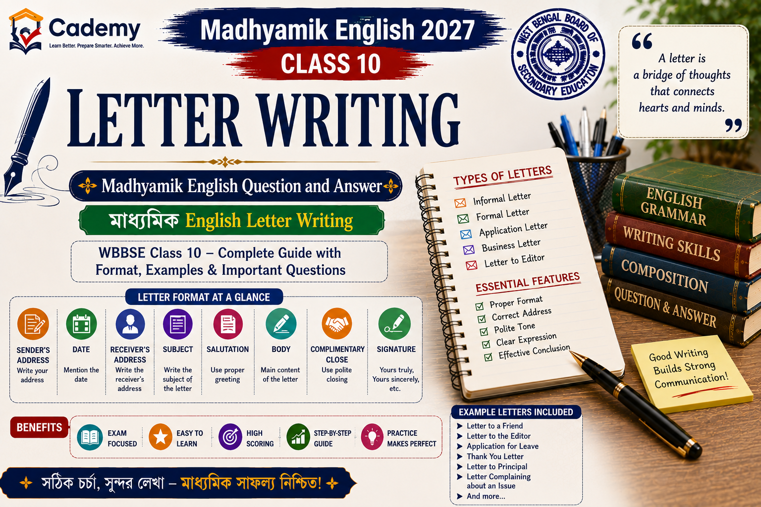 Letter Writing – Madhyamik English Question and Answer | মাধ্যমিক English Letter Writing
